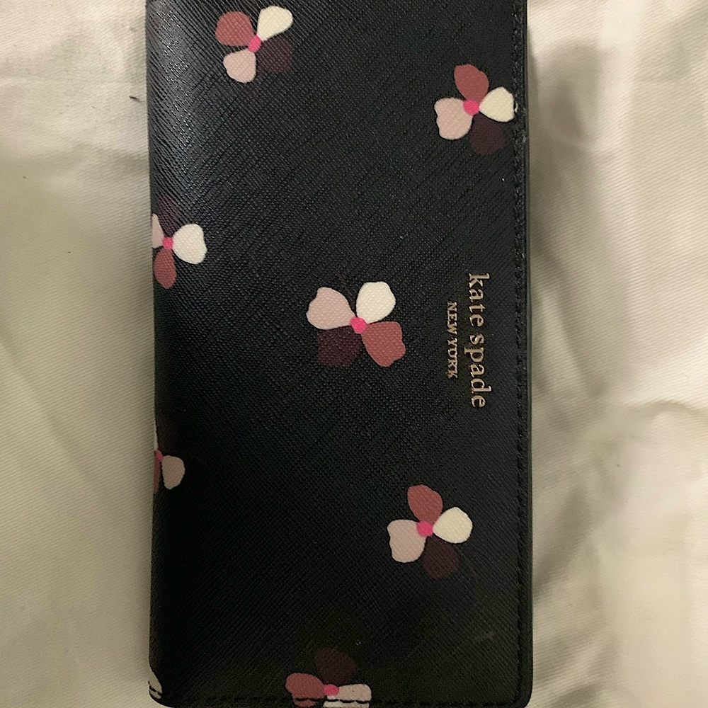 Kate Spade Wallet - Floral Pattern, Button Closure